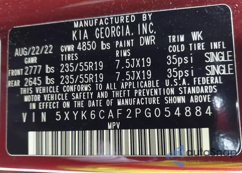 2023 Kia Sportage X-Line from USA, damaged, VIN 5XYK6CAF2PG054884